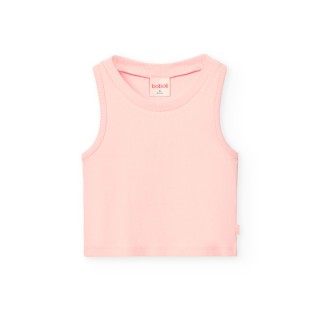 Crop Top bez rukávov Boboli - ružové