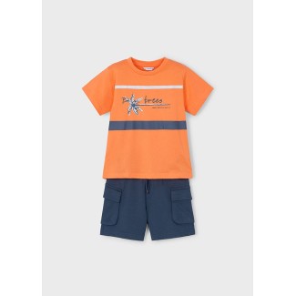 Letný Šortkový Set Palm Mayoral - oranžový