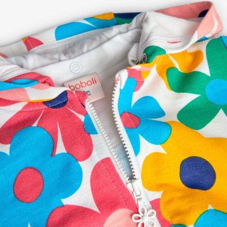 Mikina na zips s odnímateľnou kapucňou